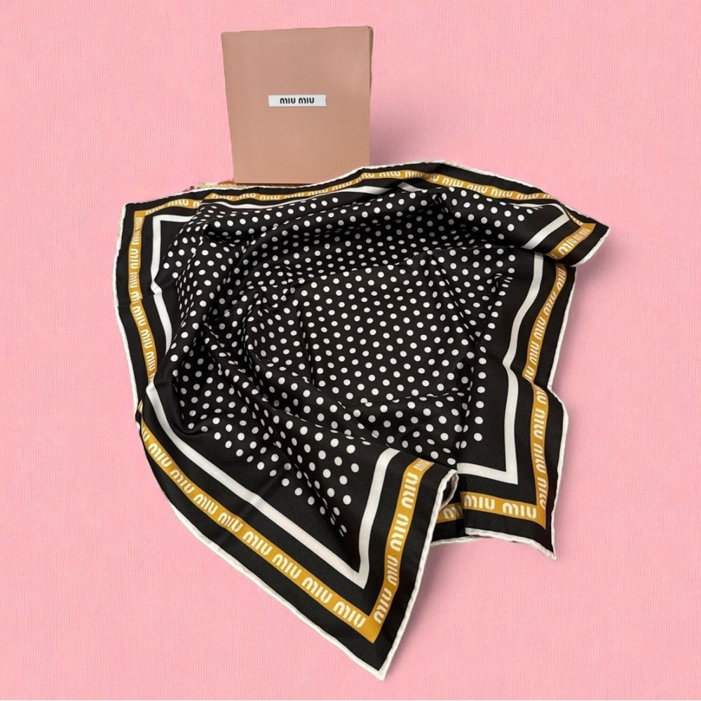 MIU MIU Polka Dot Scarf NEW!